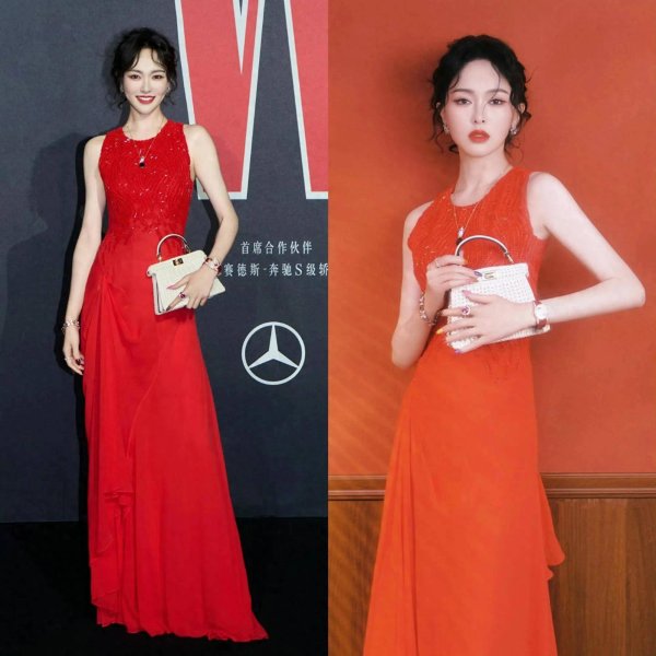 股鑫宝 唐嫣8套高定礼服裙秀天使面孔窈窕身材，美到“拿得出手”！